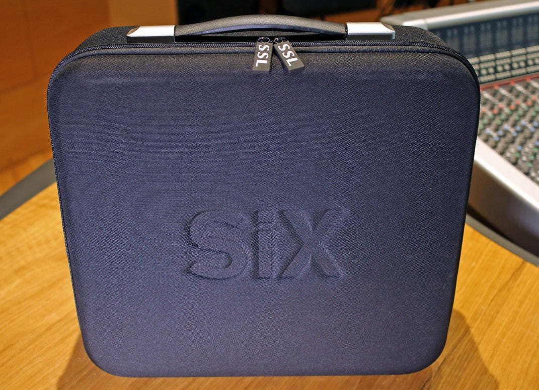 Solid State Logic Six Carry Case for rack gear, featuring durable design and secure compartments for equipment protection.