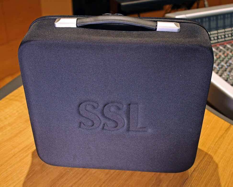 Solid State Logic Six Carry Case for rack gear, featuring a sturdy design and durable materials for protection and transport.