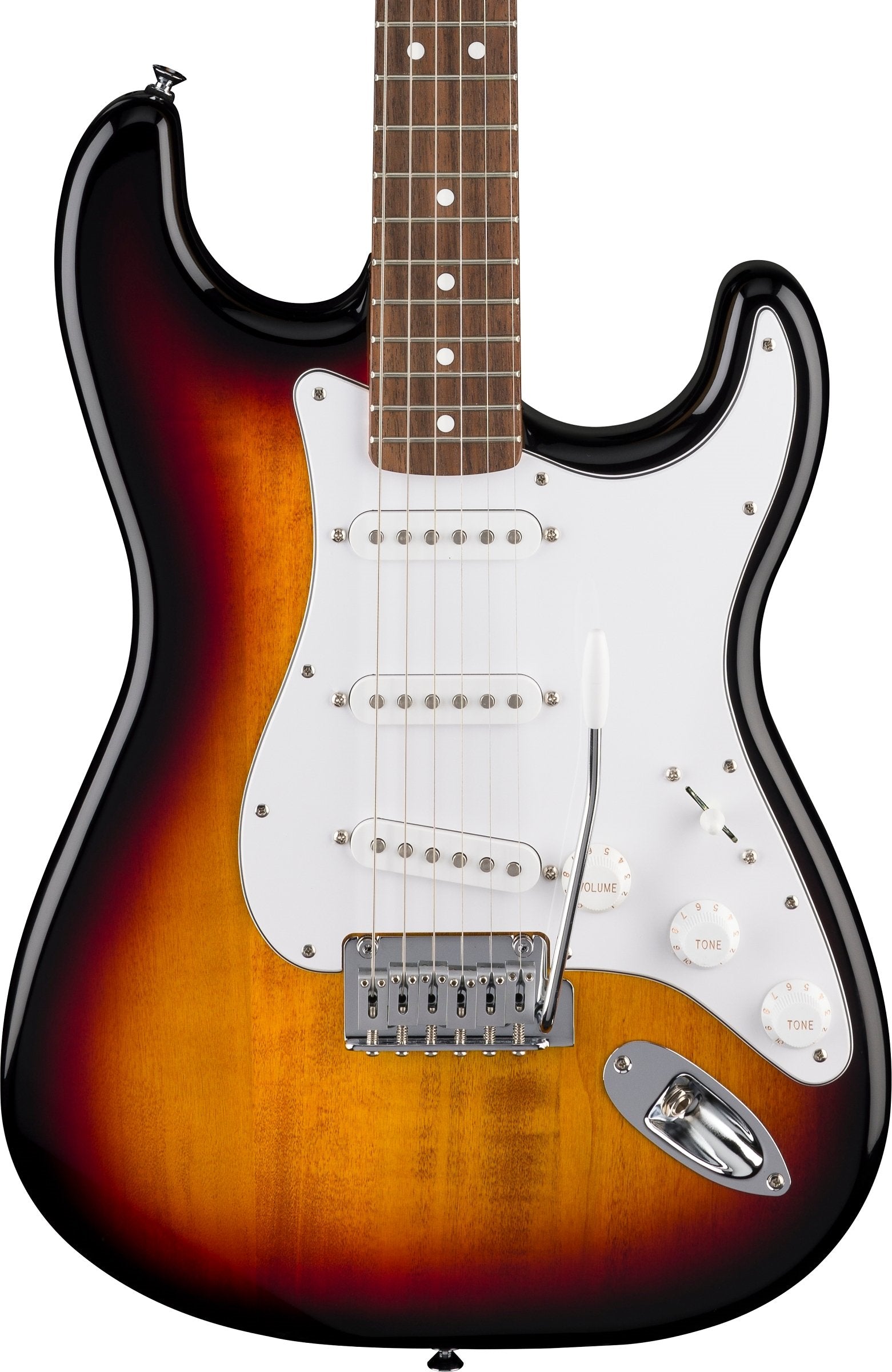 Fender Standard Stratocaster Laurel FB White Pickguard 3-Color Sunburst