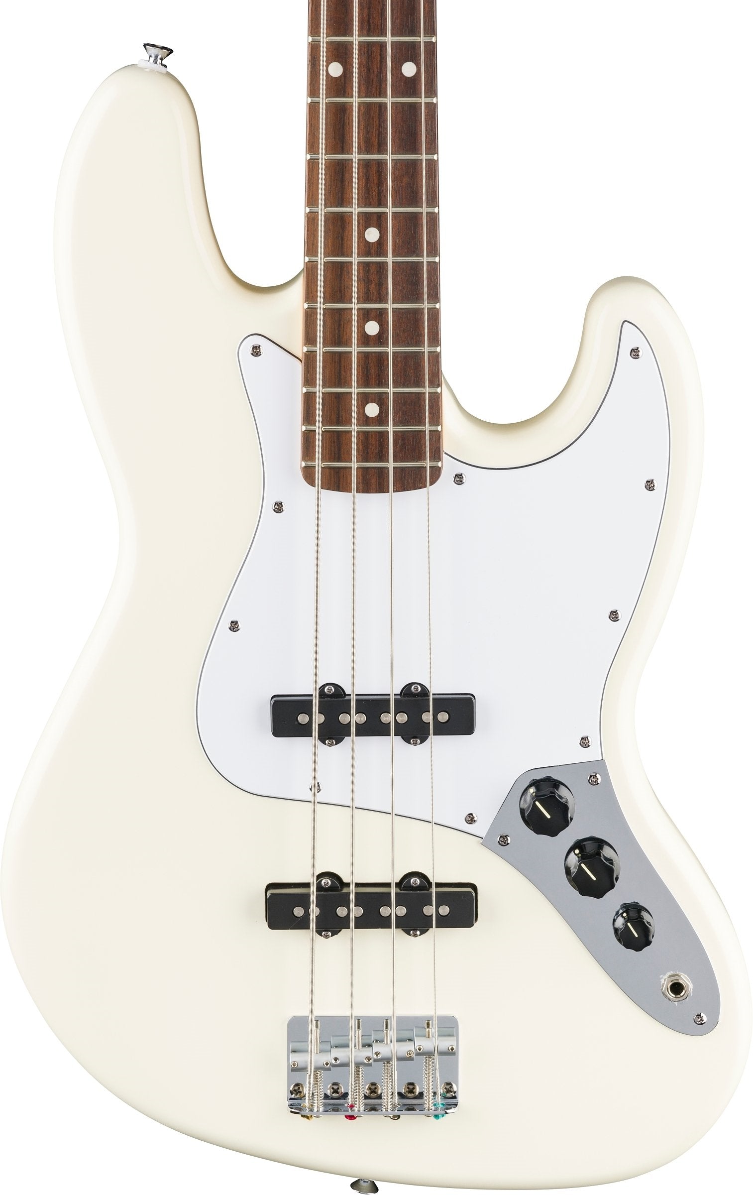 Fender Standard Jazz Bass Laurel FB White Pickguard - Olympic White