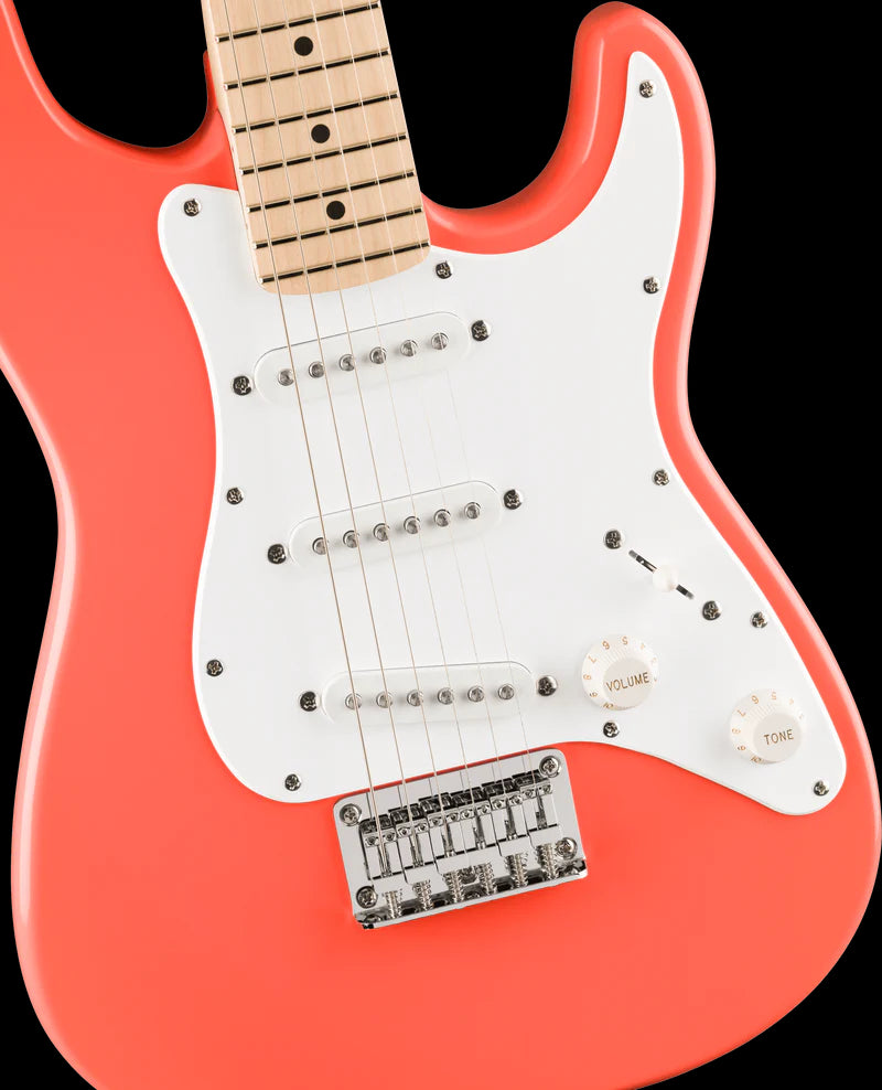 Squier FSR Mini Stratocaster Maple FB - Tahitian Coral