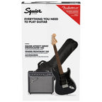 Squier Affinity Stratocaster HSS Pack with Fender Frontman 15G Amplifier and Accessories - Charcoal Frost Metallic