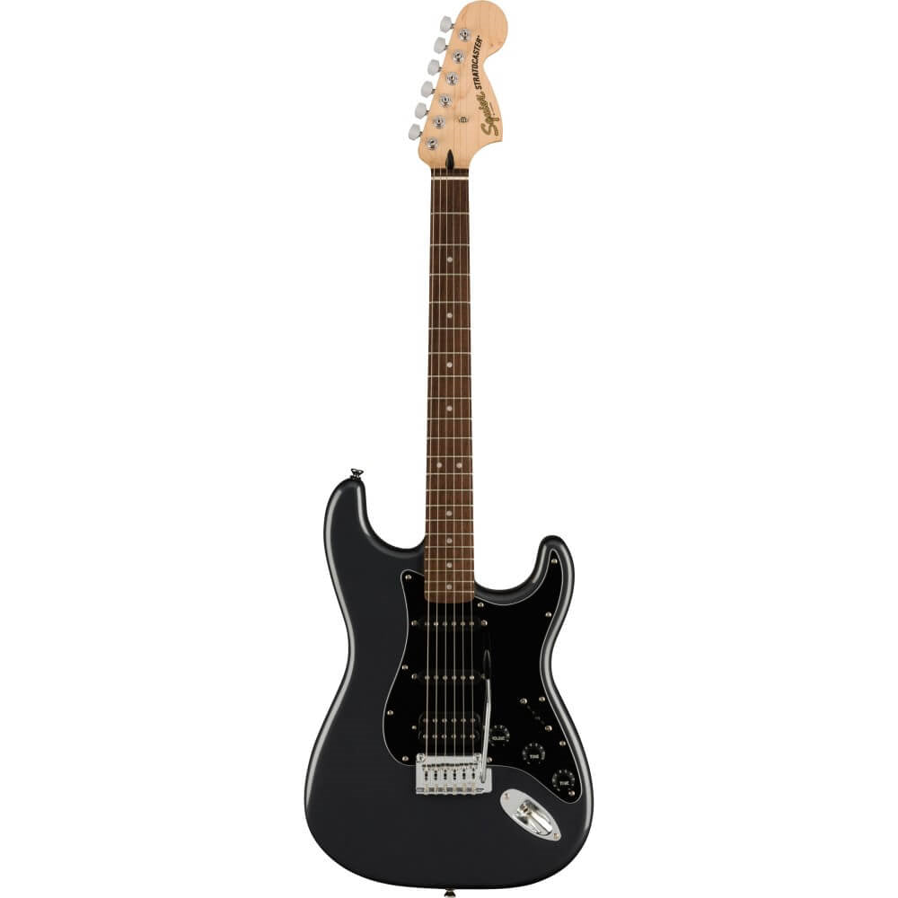 Squier Affinity Stratocaster HSS Pack with Fender Frontman 15G Amplifier and Accessories - Charcoal Frost Metallic