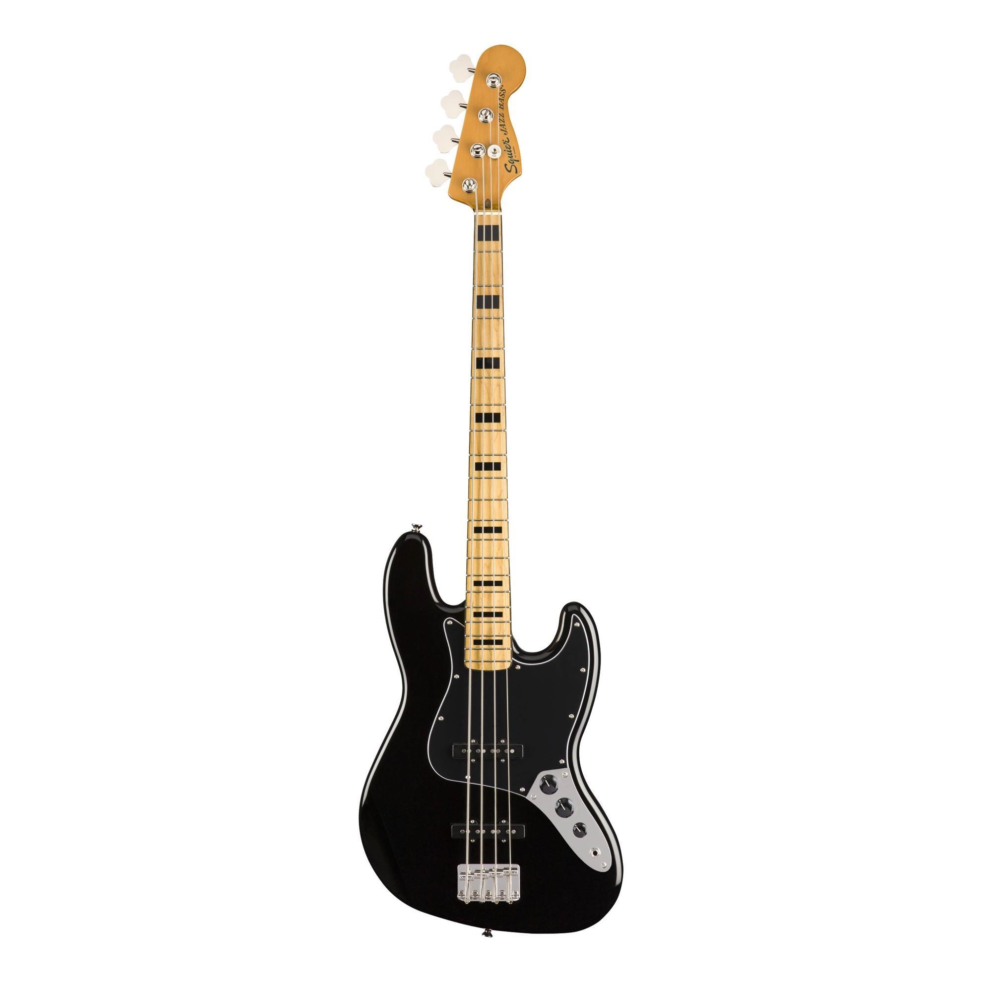 Squier Classic Vibe 70s Jazz Bass Guitar - Maple Neck - Black
