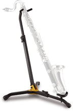 Hercules DS561B bassoon and bass clarinet stand in brass and woodwind accessories with adjustable support and sturdy design.