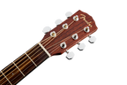 Fender CD-60SCE dreadnought acoustic guitar with all-mahogany body and walnut fingerboard, showcasing its natural wood finish.