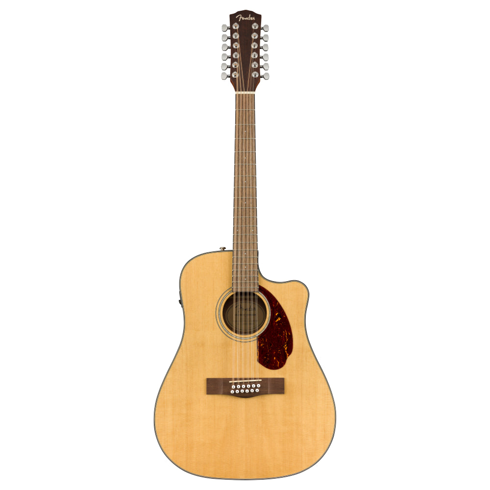 Fender CD-140SCE 12-String Acoustic Guitar with Walnut Fingerboard & Case in Natural