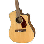 Fender CD-140SCE 12-String Acoustic Guitar with Walnut Fingerboard & Case in Natural