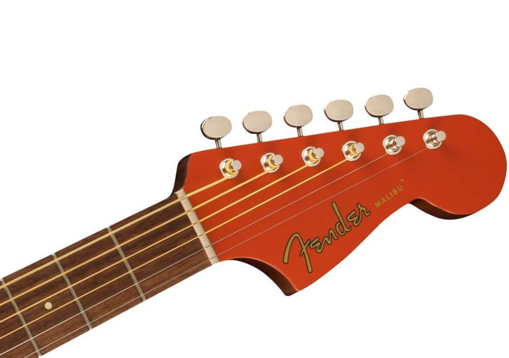 Fender California Player Malibu Acoustic Guitar with Fishman Preamp - Fiesta Red