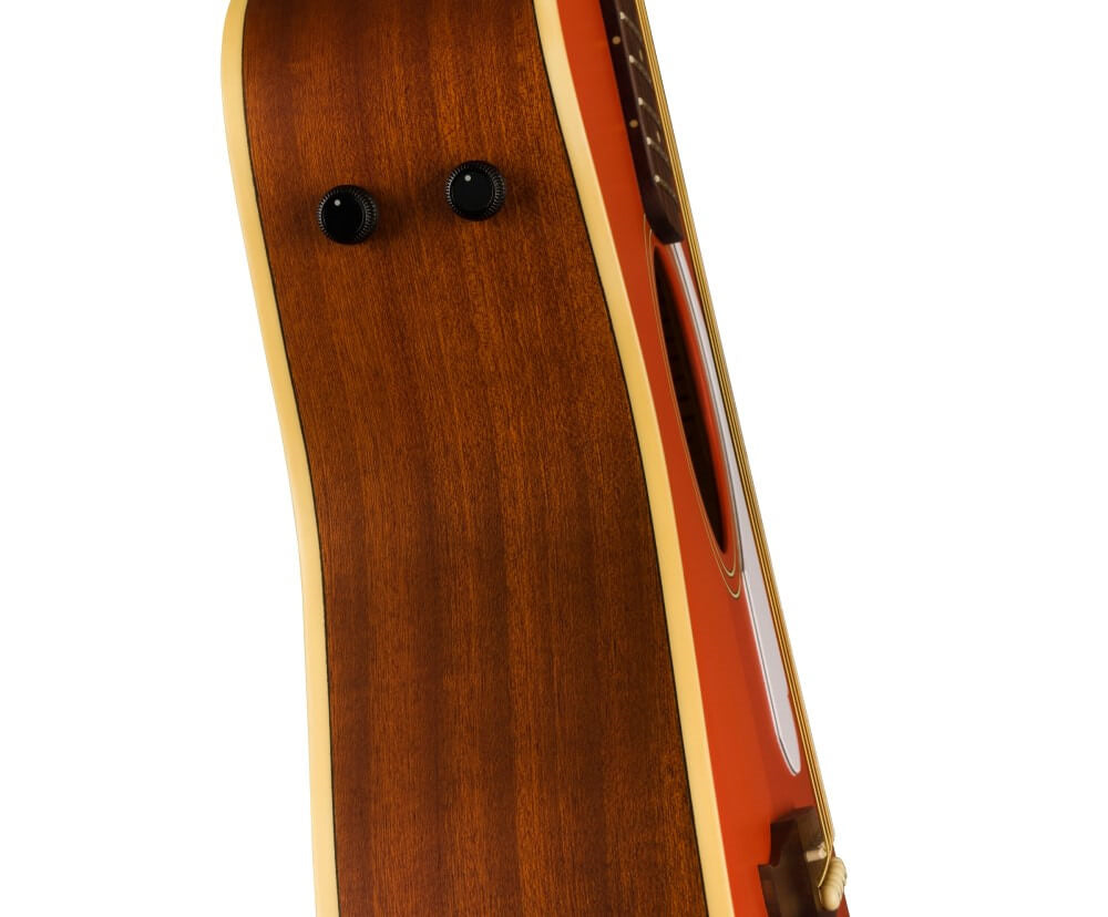 Fender California Player Malibu Acoustic Guitar with Fishman Preamp - Fiesta Red