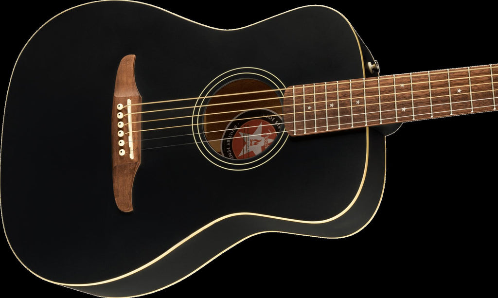 Fender Joe Strummer Campfire Acoustic Guitar with Walnut Fingerboard in Matte Black