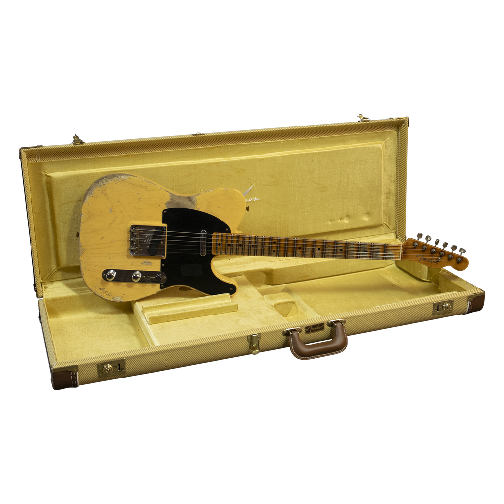 Fender Custom Shop B6 1951 Telecaster Heavy Relic Super Faded Aged Nocaster - Blond