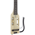 Traveler Guitar Ultra-Light Bass Guitar in maple wood, showcasing its compact design and sleek body for easy portability.