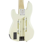 Traveler Guitar TB-4P bass guitar in pearl white, compact electric bass with four strings and modern design.