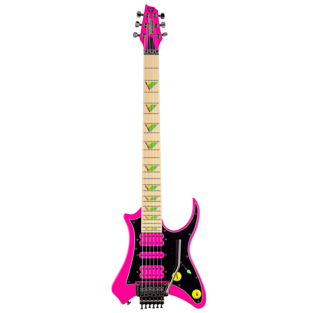 Traveller Guitar Vaibrant 88 Deluxe Electric Guitar in Hot Pink