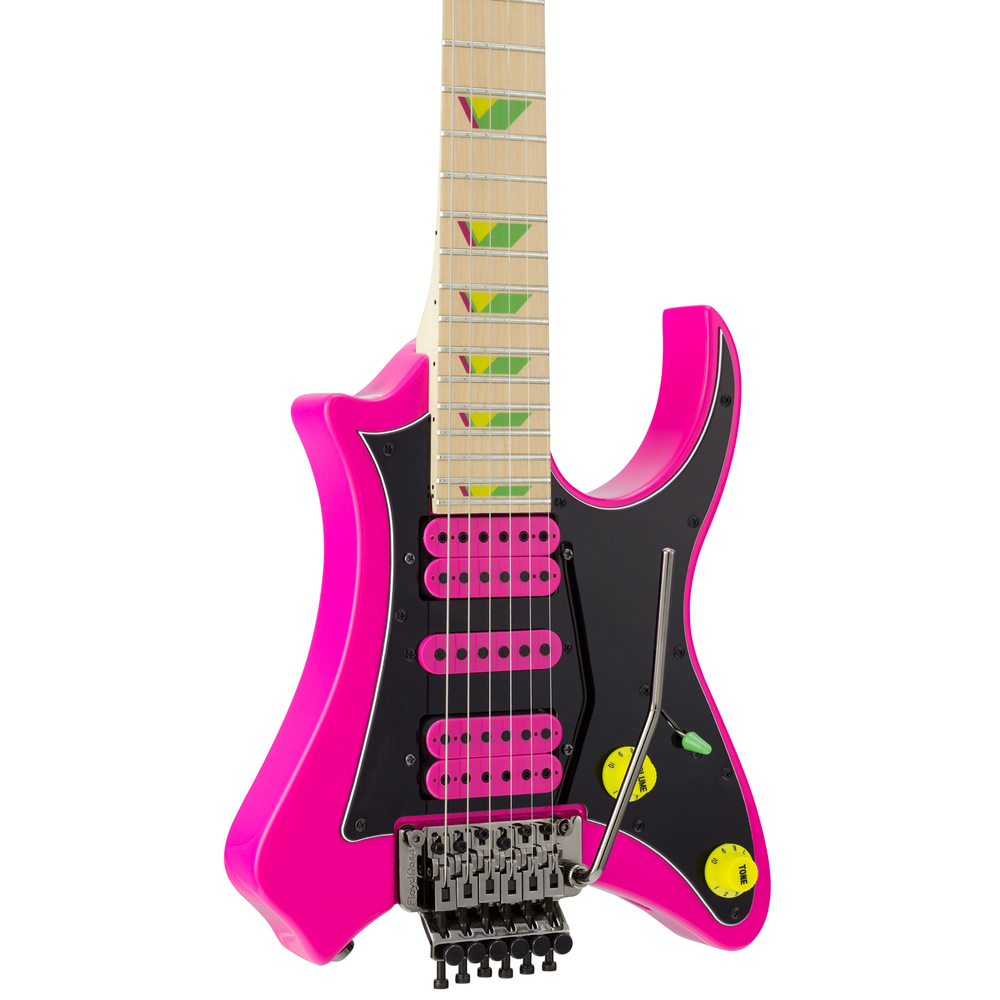 Traveller Guitar Vaibrant 88 Deluxe Electric Guitar in Hot Pink