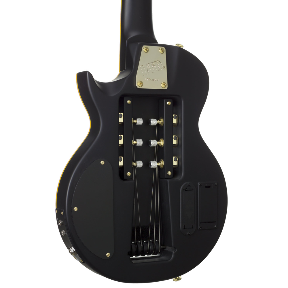 Traveller Guitar x ESP EC-1 Custom Electric Guitar in Vintage Black