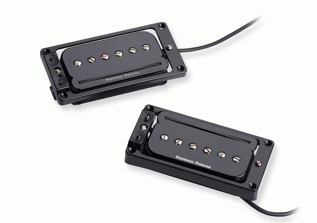 Seymour Duncan P Rails W Flat Triple Shot Set in Black