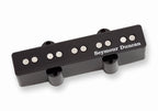 Seymour Duncan SJ5B-70/74 bass guitar pickups for 5-string S-Style bass, shown in close-up with copper shielding and wiring