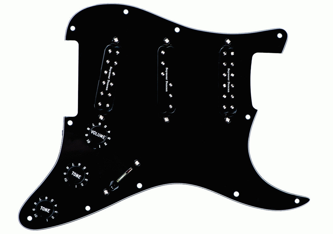 Seymour Duncan Pickguard Assembly Everything Axe in Black