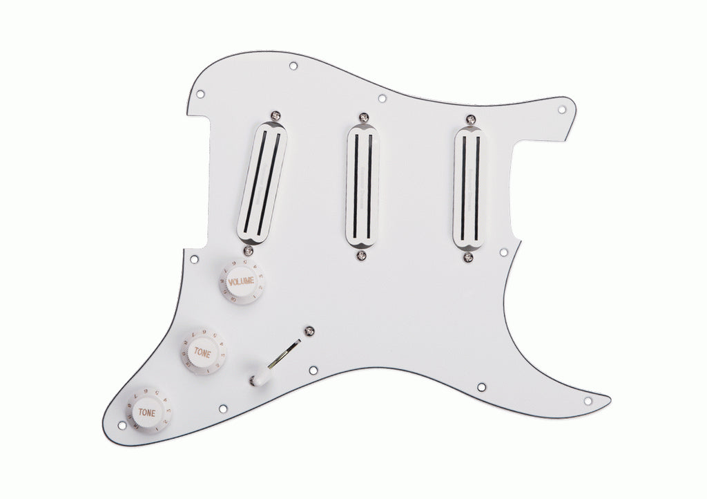 Seymour Duncan Pickguard Assembly Triple Rails in White