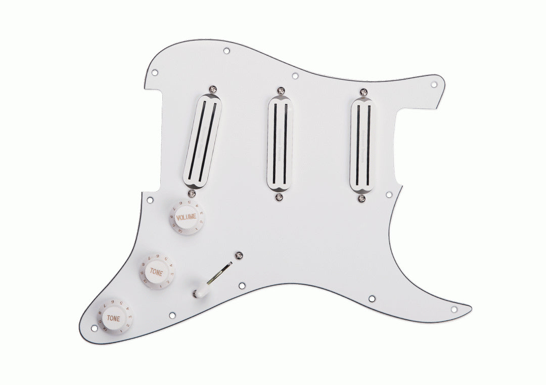 Seymour Duncan Pickguard Assembly Triple Rails in White