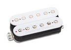 Seymour Duncan Demartini RTM Trembucker bridge pickup in white for electric guitars, shown mounted and ready to install.