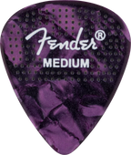 Fender 351 Dotted Celluloid Guitar Picks, Medium 12-pack, featuring dotted design and smooth surface for versatile playing.