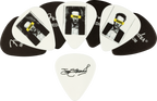 Fender Joe Strummer Medium Tim guitar pick, lightweight plastic, with graphic design, used for electric guitar playing.