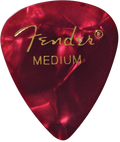 Fender Premium Celluloid 351 Shape Picks Med Red Moto 12 Pack