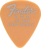 Fender Dura Tone 351 shape guitar picks, .84 mm thickness, butterscotch blonde, 12-pack, suitable for electric guitar playing