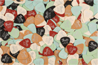 Fender Dura Tone 351 shape guitar picks, .84mm thickness, butterscotch blonde color, 12-pack, standard for electric guitar playing