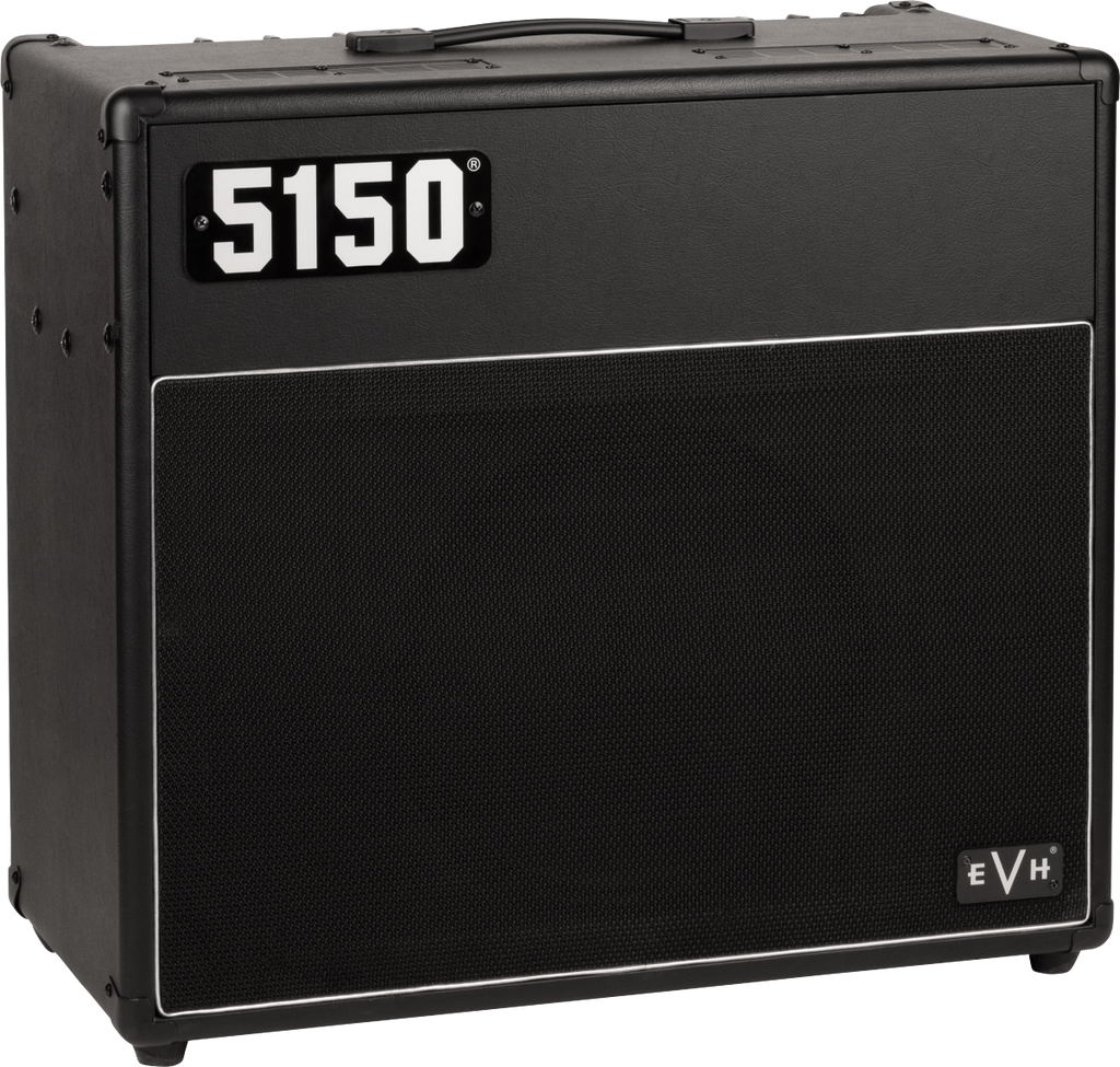 EVH 5150 Iconic Series 40W 1x12 guitar combo amp in black with a textured finish and control knobs visible.
