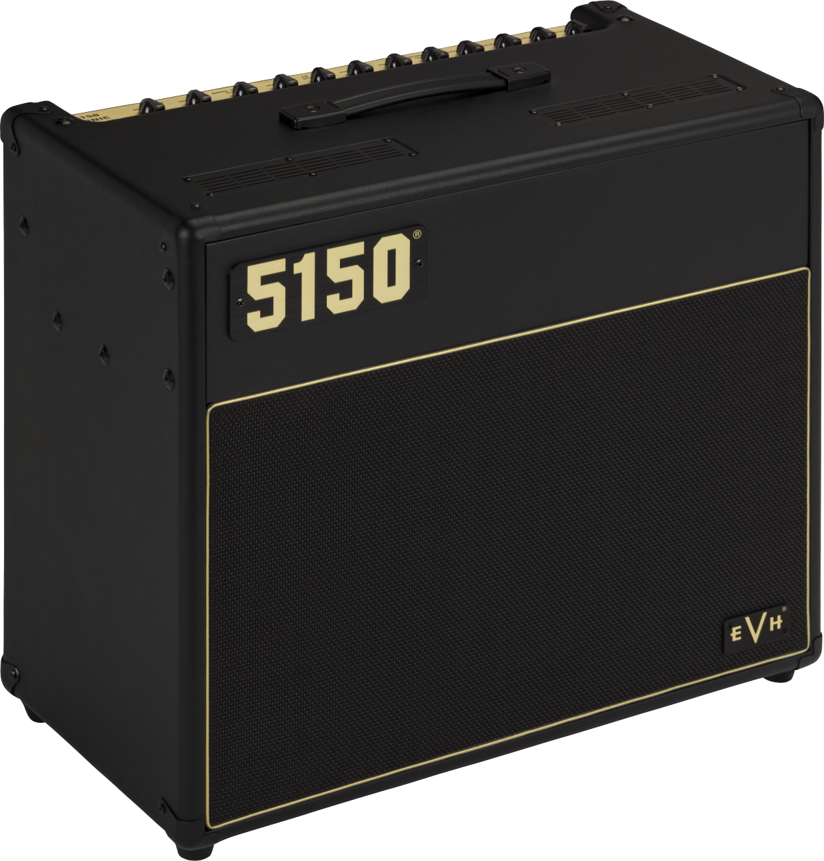 EVH 5150 Iconic Series 40W EL34 guitar combo amplifier in black with single 12-inch speaker and control panel.