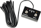 EVH 5150 Iconic Series 80W EL34 guitar amplifier head in black, showing control knobs and input jacks.