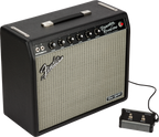 Fender Tone Master Princeton Reverb 50W guitar combo amplifier with 1x10-inch speaker, black textured covering, and control panel.