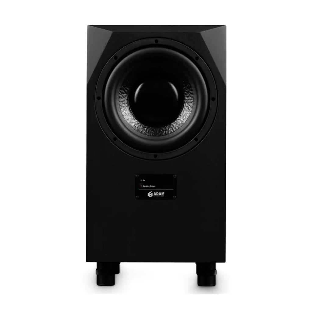 ADAM Audio ADAM Sub 10 MK2 10-inch active subwoofer for studio monitors with sleek black finish and control panel.