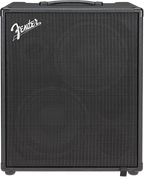 Fender Rumble Stage 800 bass guitar combo amplifier showing control panel and speaker grille, designed for bass amplification.