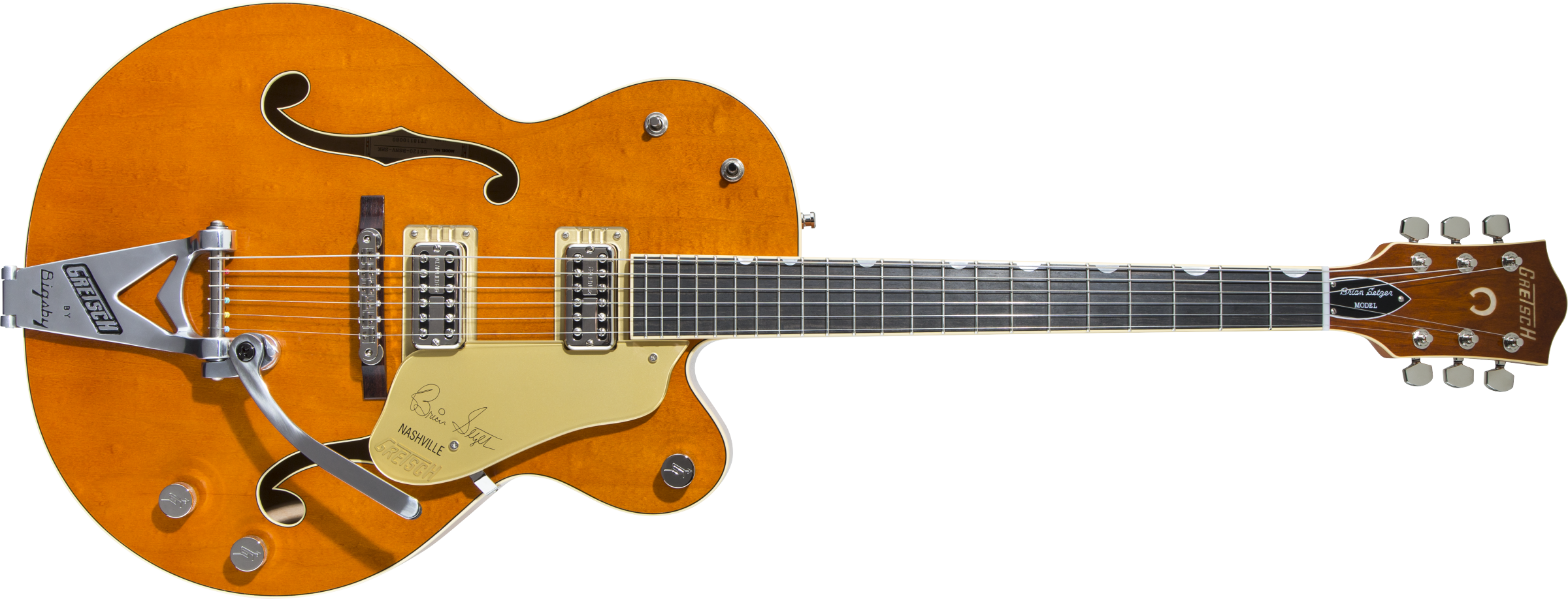 Gretsch G6120T BSSMK Brian Setzer Sig Nash Bigsby Ebny FB Smoke Orange