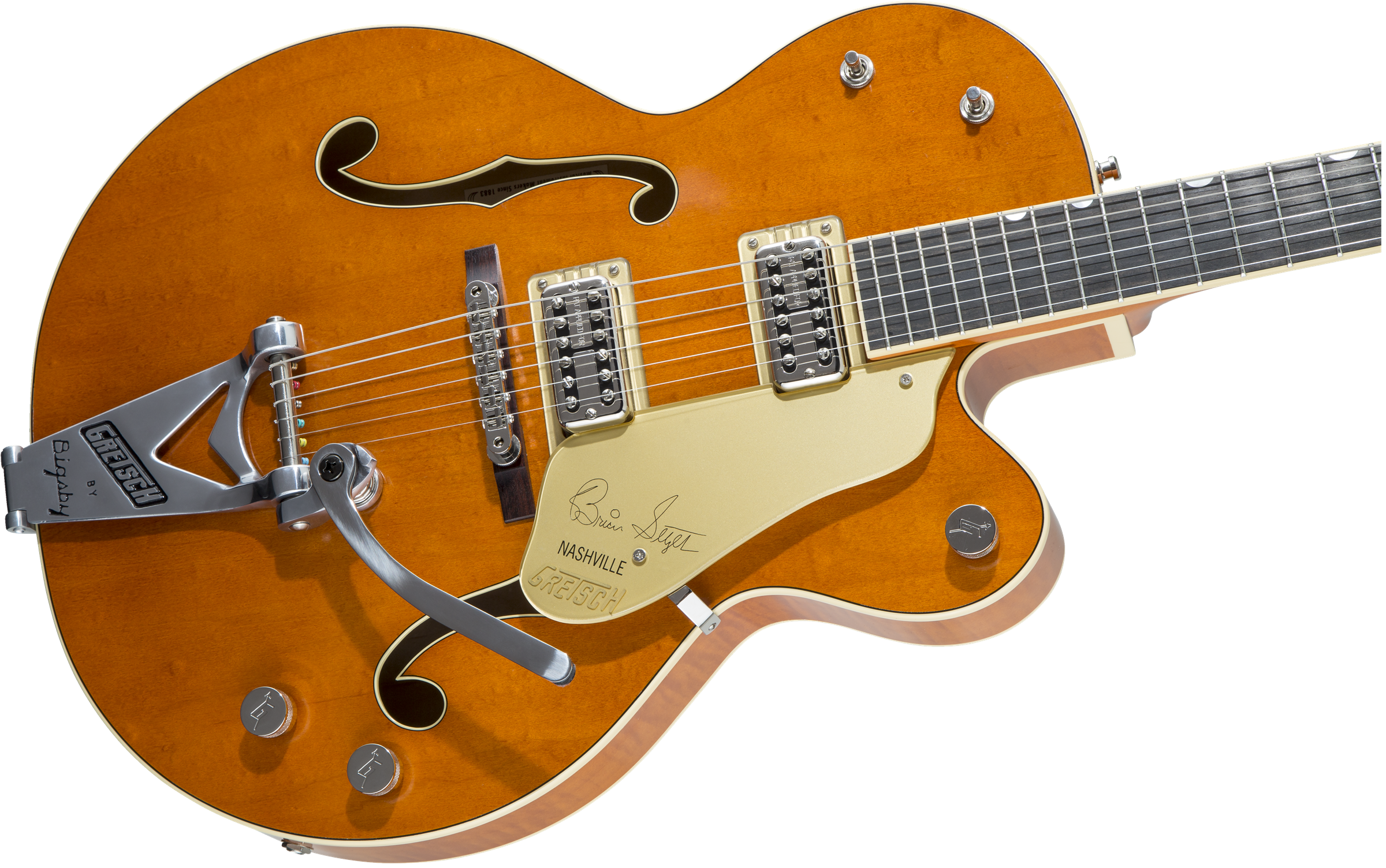 Gretsch G6120T BSSMK Brian Setzer Sig Nash Bigsby Ebny FB Smoke Orange