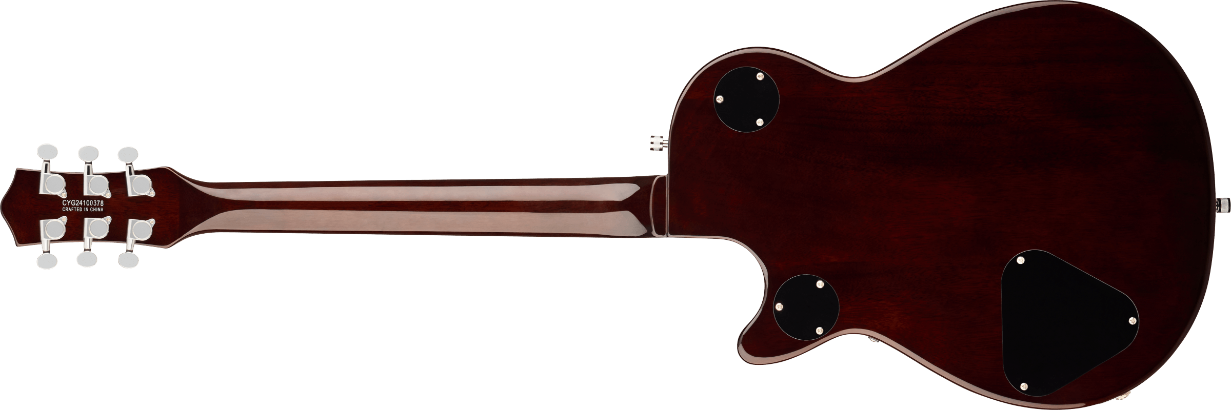 Gretsch G5230T E.Matic Jet FT electric guitar in orange stain with Bigsby vibrato and S-Cut body design.