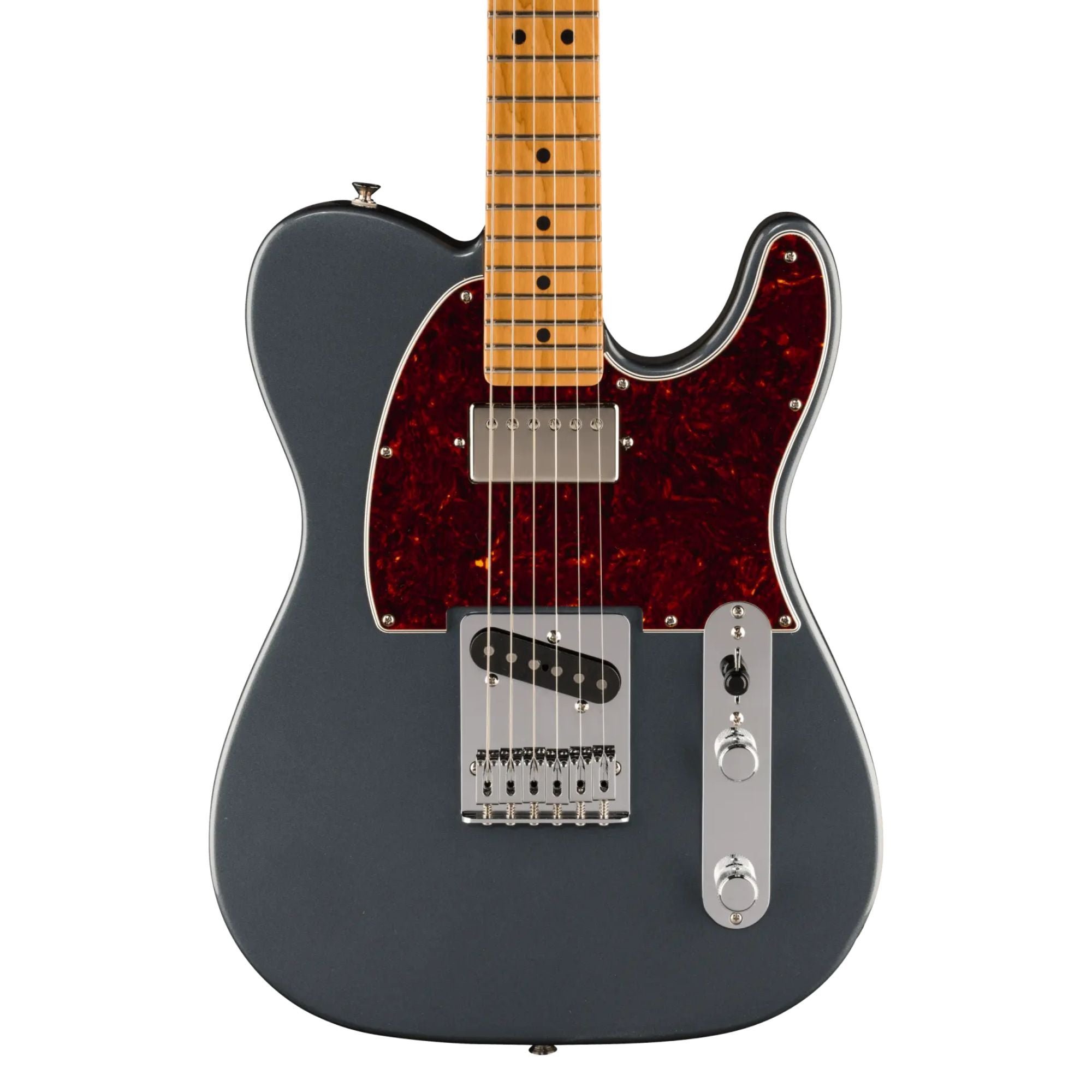 Fender Limited Edition Player II Telecaster Electric Guitar with Roast Maple Fingerboard in Charcoal Frost Metallic