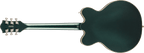 Gretsch G5622T Electromatic Cadillac Green electric guitar with double cutaway body and Bigsby tremolo bridge.