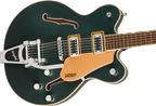 Gretsch G5622T Electromatic electric guitar in Cadillac Green with Bigsby tremolo and double-cut body design.