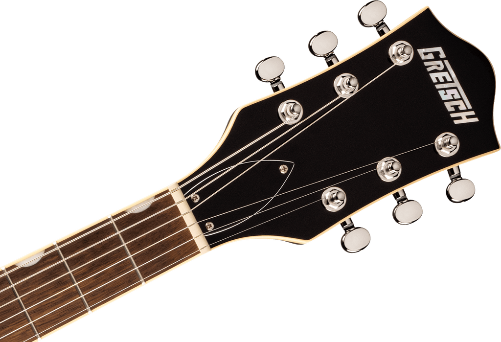 Gretsch G5622T Electromatic electric guitar with Cadillac Green finish, double cutaway body, Bigsby tremolo, and chrome hardware.