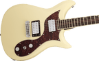 Gretsch Electromatic CVT Double-Cut electric guitar with vintage white finish and wraparound laurel fingerboard.