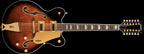 Gretsch G5422G-12 Electromatic Classic Hollow Body Double-Cut 12-String Electric Guitar with Gold Hardware - Single Barrel Burst