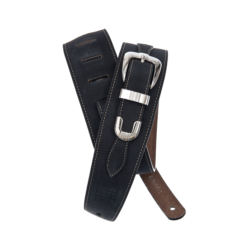 2.5 INCH LTH BELT BUCKLE BLACK STRAP
