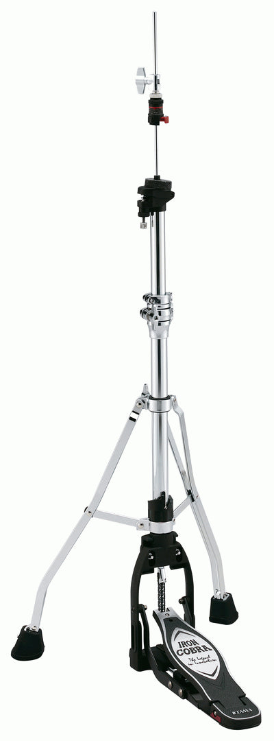 Tama HH605 Hi-Hat Stand for drum hardware with adjustable height and sturdy metal construction, shown with pedal and stand components.