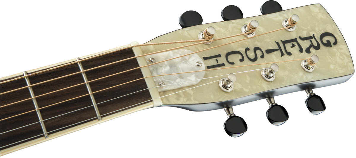 Gretsch G9220 Bobtail round neck resonator guitar with sunburst finish, featuring a folk and bluegrass style design.